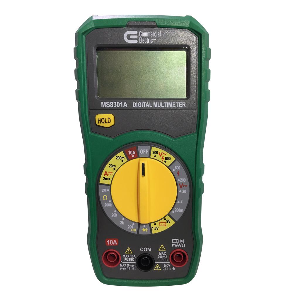 commercial electric digital multimeter ms8301a user manual