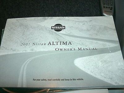 2001 nissan altima owners manual