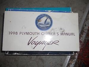 97 plymouth voyager owners manual