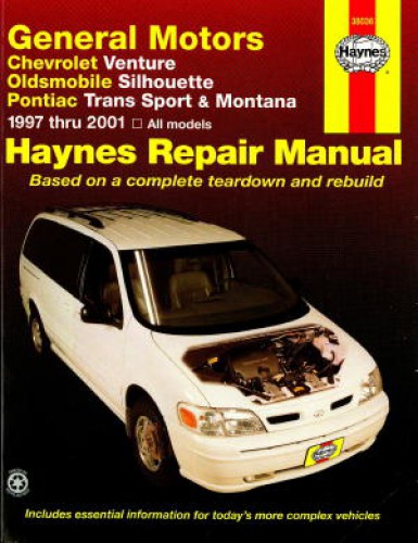 2001 oldsmobile silhouette owners manual
