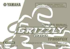 2007 yamaha grizzly 660 owners manual