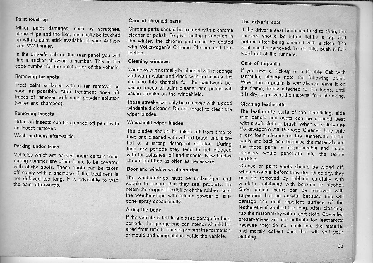 1971 vw bus owners manual