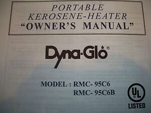 dyna glo rmc 95 c4 owners manual