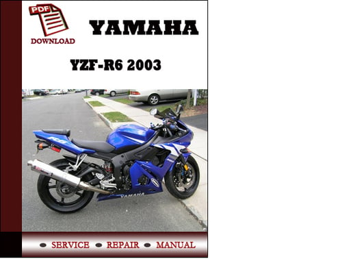 2003 yamaha r6 service manual pdf