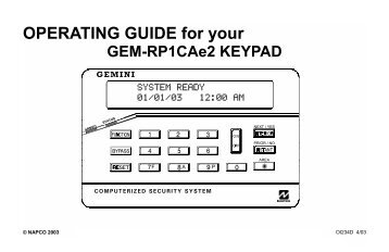 napco gem p1632 user manual