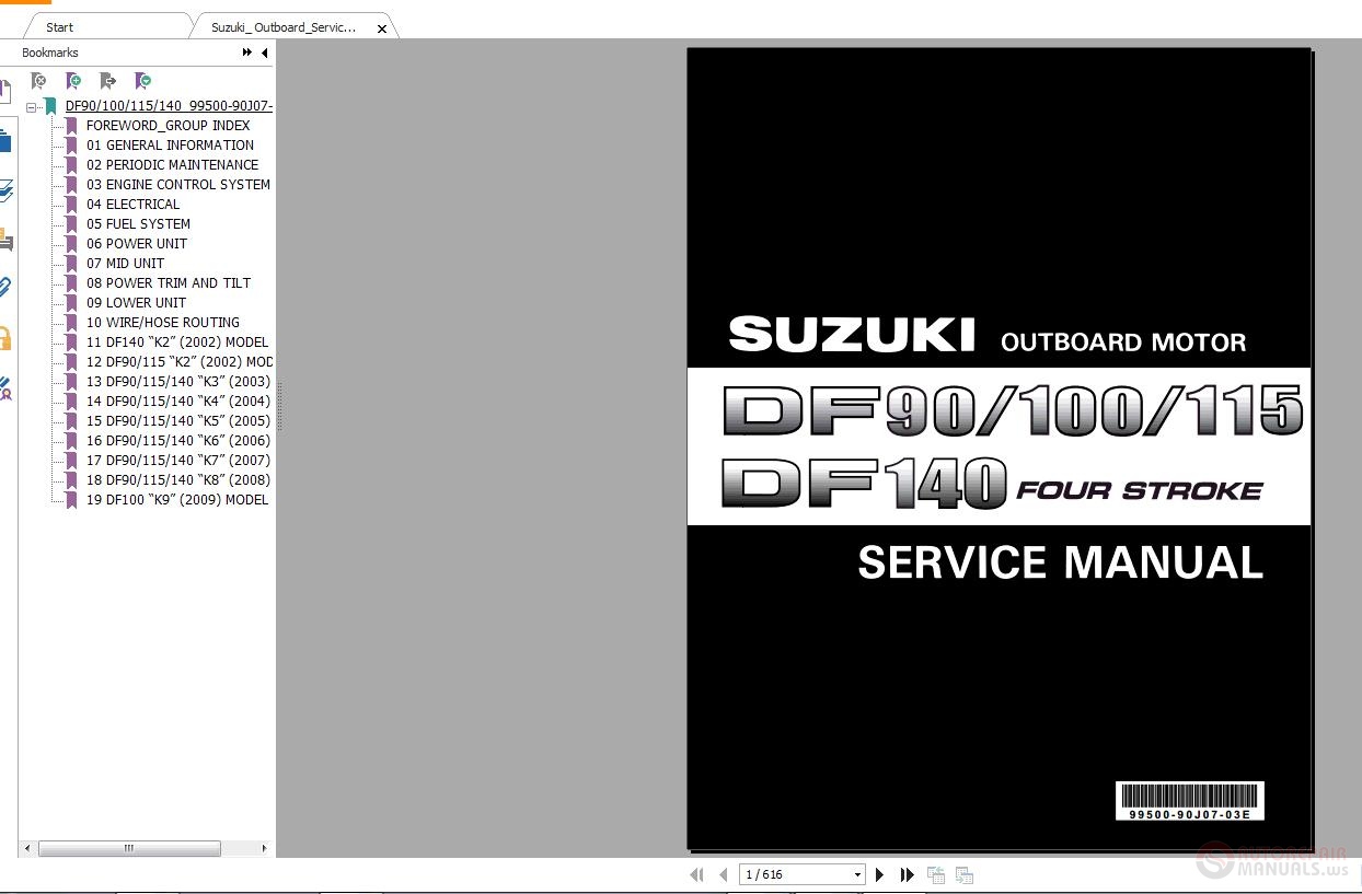 suzuki df70 owners manual download