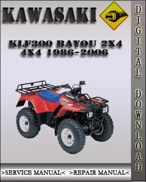 1995 kawasaki bayou 300 4x4 owners manual