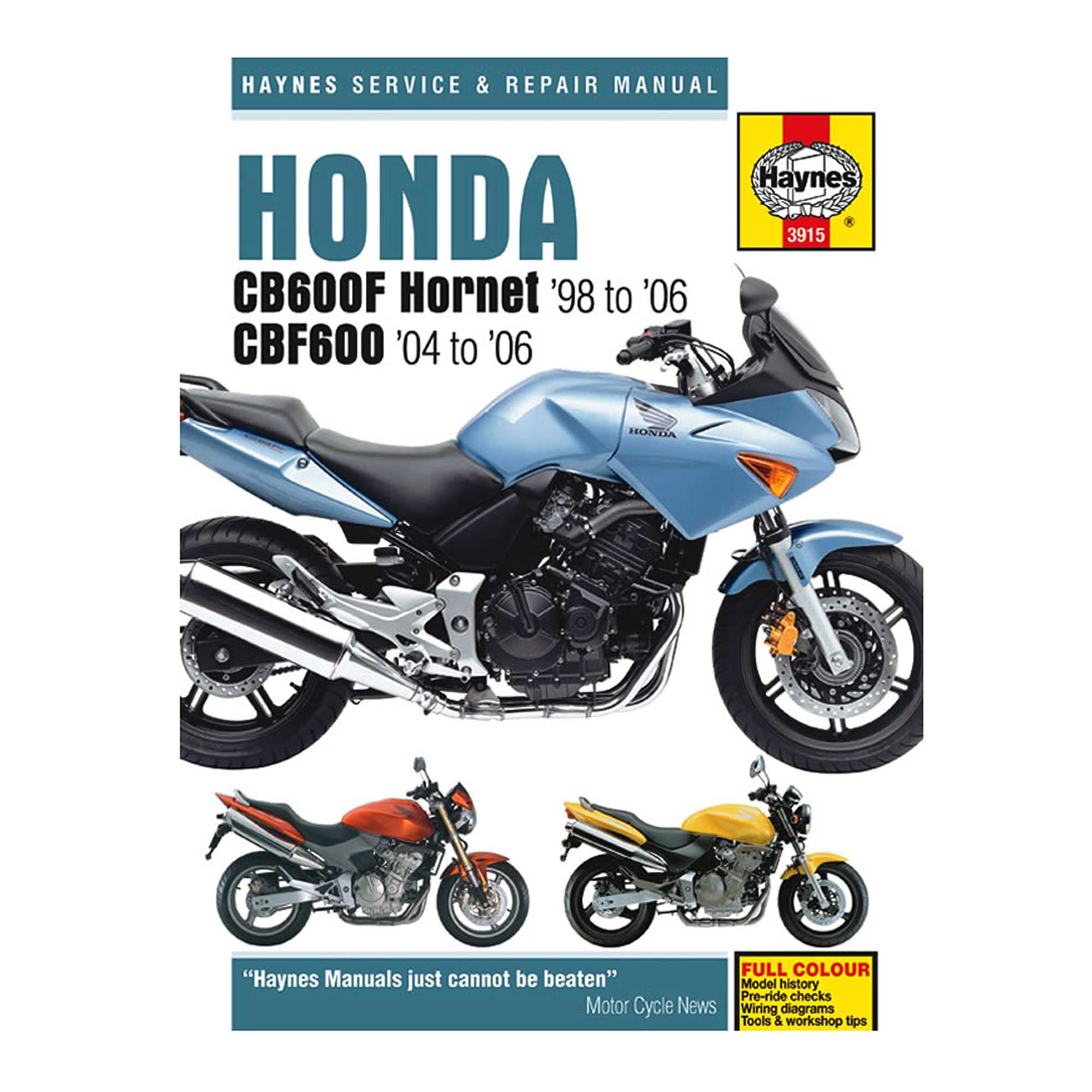 honda hornet 600 service manual pdf