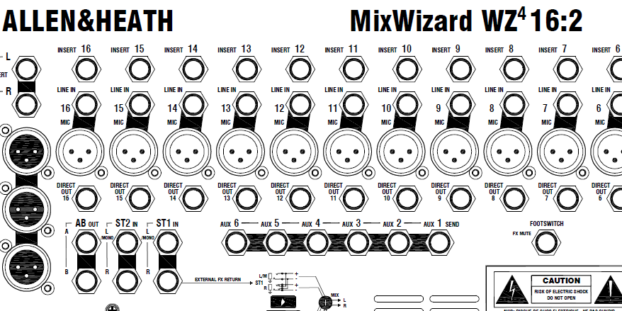 allen and heath mixwizard wz4 16 2 manual