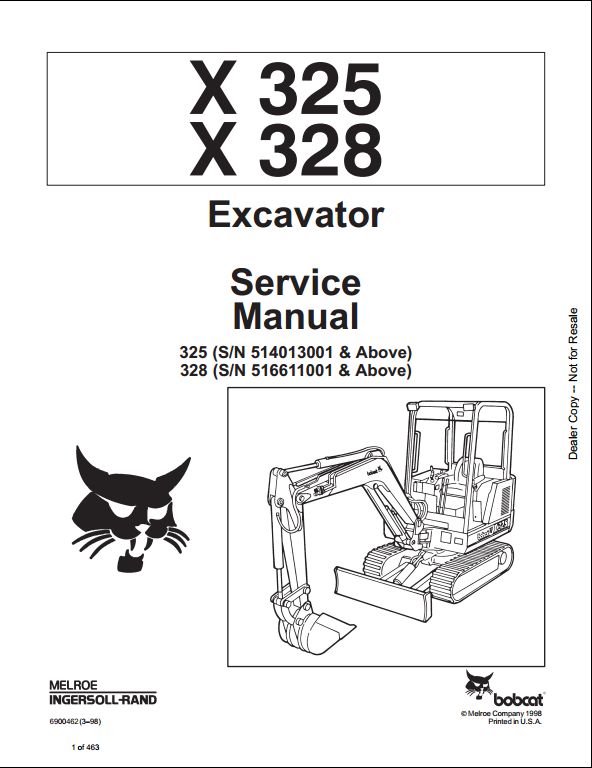 bobcat 325 service manual free