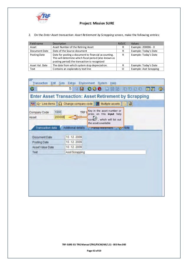 sap asset accounting user manual